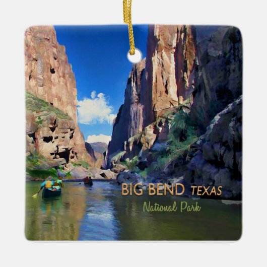 Big Bend Texas National Park Mariscal Canyon Keramisch Ornament (Voorkant)