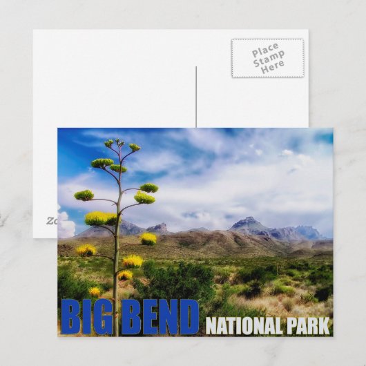 Big Bend Texas US National Park Post Kaart (Voorkant / Achterkant)