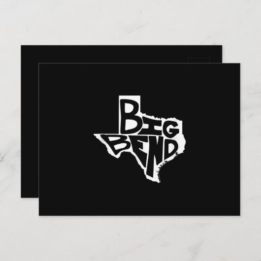 Big Bend West Texas Hiking Retro Briefkaart (Voorkant / Achterkant)