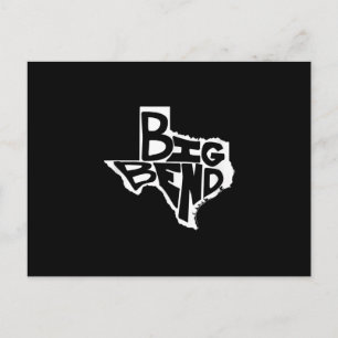 Big Bend West Texas Hiking Retro  Briefkaart