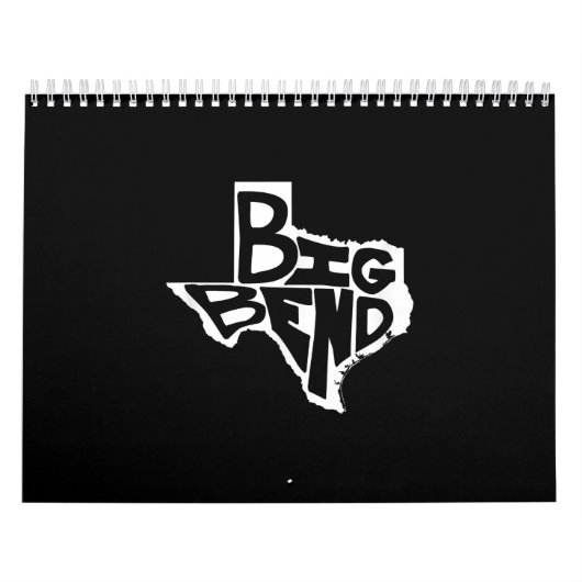 Big Bend West Texas Hiking Retro Kalender (Hoes)