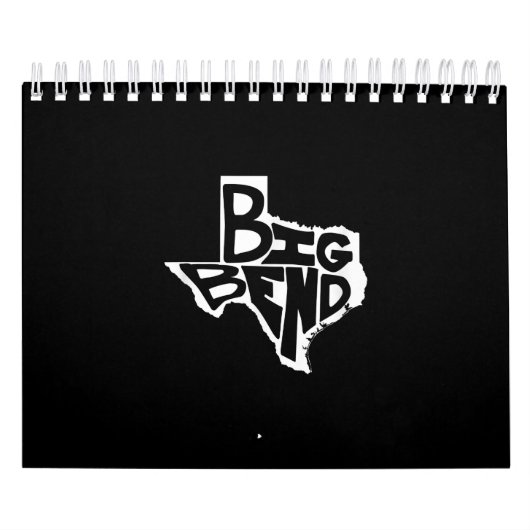 Big Bend West Texas Hiking Retro  Kalender (Hoes)