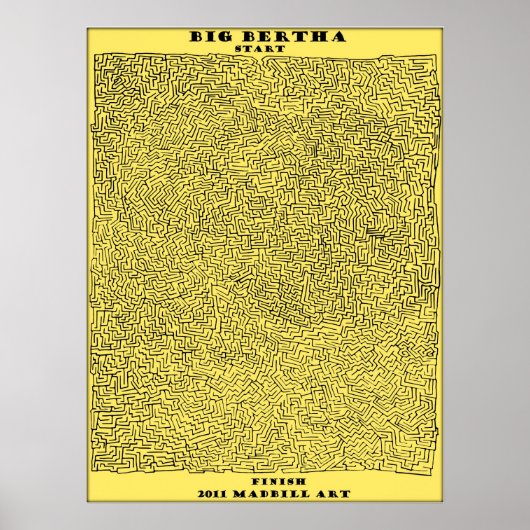 Big Bertha Maze Poster (Voorkant)