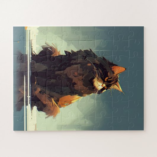 Big Beuful en Majestic Cat Legpuzzel (Horizontaal)