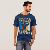 Big Biceps is een belangrijke schimmelwerende gym T-shirt (Voorkant volledig)