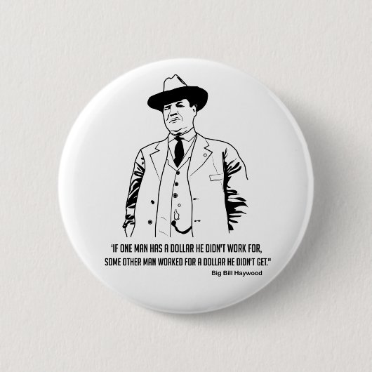 Big Bill Haywood Buttong Ronde Button 5,7 Cm (Voorkant)