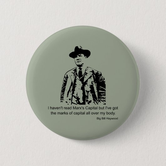 Big Bill Haywood Quote Ronde Button 5,7 Cm (Voorkant)
