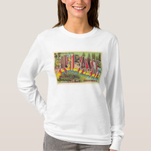 Big Bin California Briefkaart met grote letters T-shirt