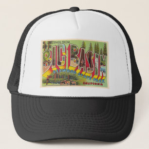 Big Bin California  Briefkaart met grote letters Trucker Pet