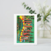 Big Bin, Californië - grote lettertjes Briefkaart (Staand voorkant)