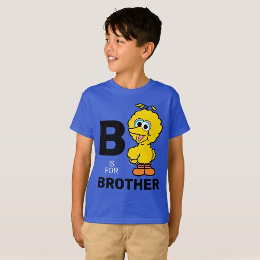 Big Bird | B is voor Broeder T-shirt (Voorkant volledig)
