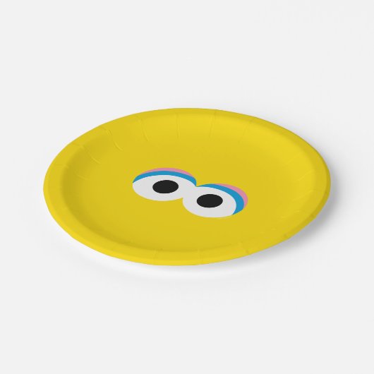 Big Bird Big Face Papieren Bordje (Gekanteld)