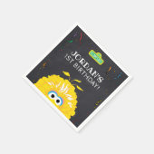 Big Bird Chalkboard Confetti Birthday Servet (Hoek)