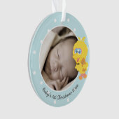 Big Bird | Eerste Kerstmis baby - Jouw naam toevoe Ornament (voorkant)