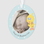 Big Bird | Eerste Kerstmis baby - Jouw naam toevoe Ornament (voorkant)