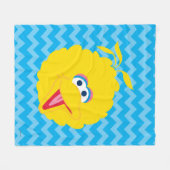 Big Bird Face Fleece Deken (Voorkant (Horizontaal))