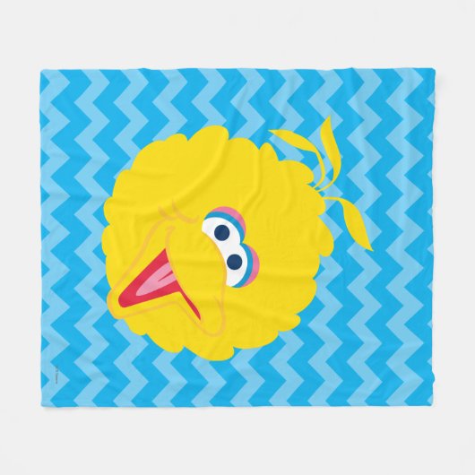 Big Bird Face Fleece Deken (Voorkant (Horizontaal))
