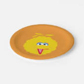 Big Bird Face Papieren Bordje (Gekanteld)