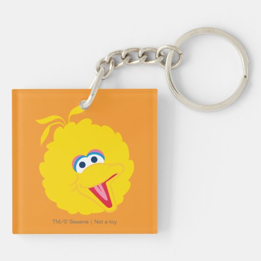 Big Bird Face Sleutelhanger (Achterkant)