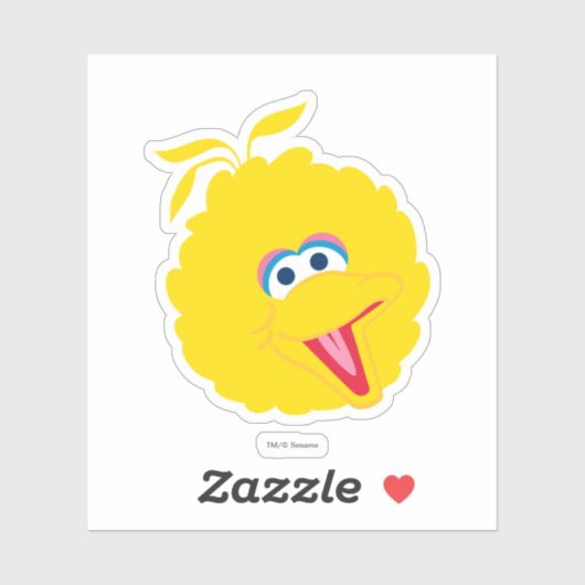 Big Bird Face Sticker (Vel)