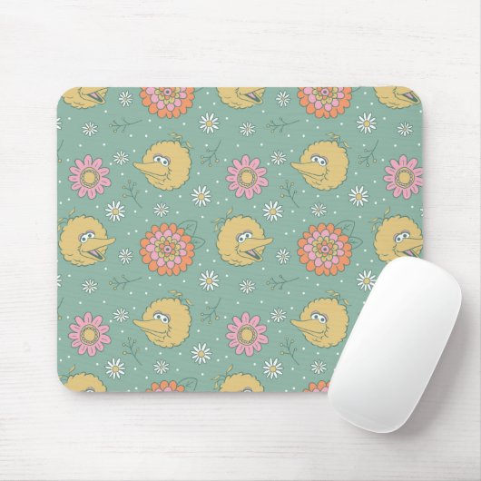 Big Bird | Good Vibes Floral Pattern Muismat (Met muis)
