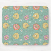 Big Bird | Good Vibes Floral Pattern Muismat (Voorkant)