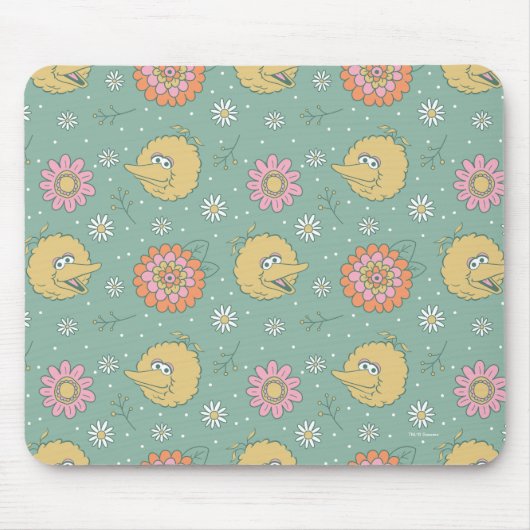 Big Bird | Good Vibes Floral Pattern Muismat (Voorkant)