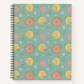 Big Bird | Good Vibes Floral Pattern Notitieboek (Voorkant)
