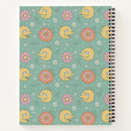 Big Bird | Good Vibes Floral Pattern Notitieboek (Achterkant)