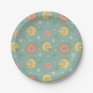 Big Bird   Good Vibes Floral Pattern Papieren Bordje