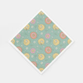 Big Bird | Good Vibes Floral Pattern Servet (Hoek)