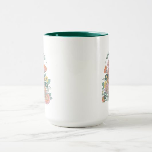 Big Bird | Grafisch grow Kindness Floral Mok (Midden)