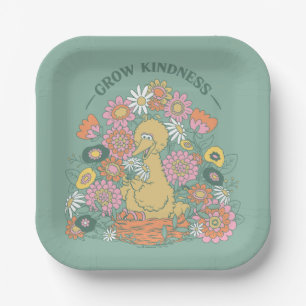 Big Bird   Grafisch grow Kindness Floral Papieren Bordje