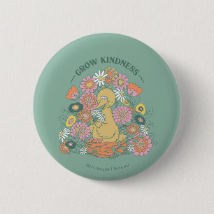Big Bird   Grafisch grow Kindness Floral Ronde Button 5,7 Cm