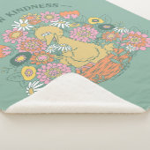 Big Bird | Grafisch grow Kindness Floral Sherpa Deken (3/4)