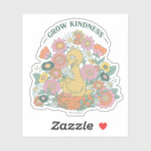 Big Bird | Grafisch grow Kindness Floral Sticker (Vel)