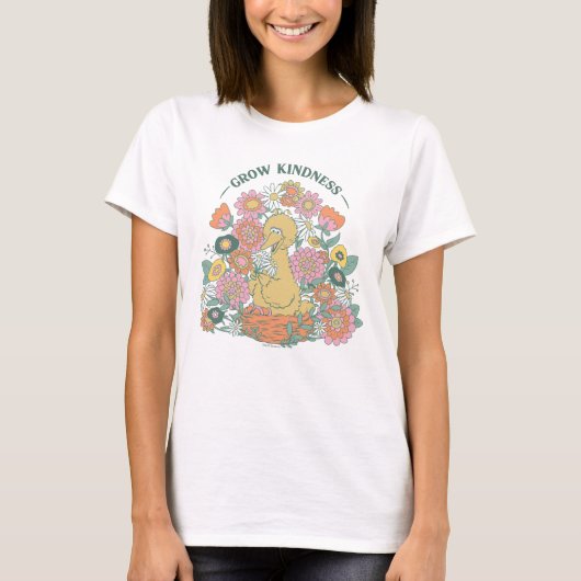 Big Bird | Grafisch grow Kindness Floral T-shirt (Voorkant)