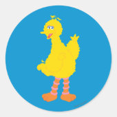 Big Bird Graphic Ronde Sticker (Voorkant)
