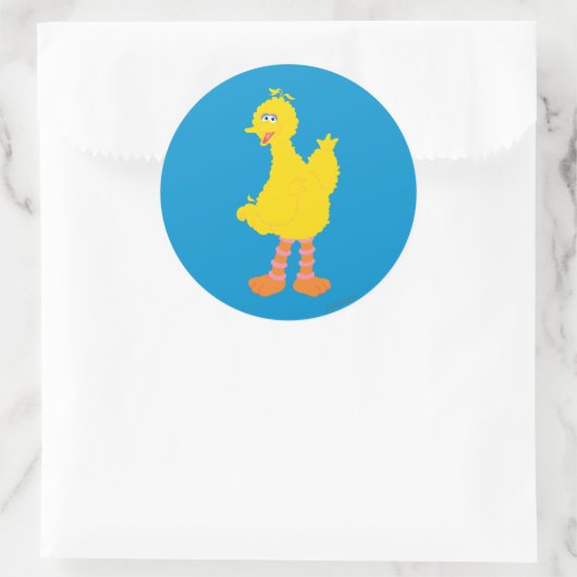 Big Bird Graphic Ronde Sticker (Tas)