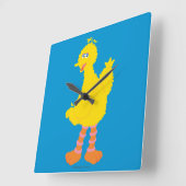 Big Bird Graphic Vierkante Klok (Hoek)