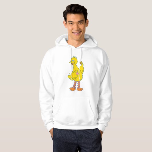 Big Bird Holding kerstversieringen Hoodie (Voorkant volledig)