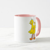 Big Bird Holding kerstversieringen Mok (Voorkant rechts)