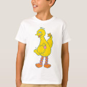 Big Bird Holding kerstversieringen T-shirt (Voorkant)