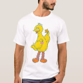 Big Bird Holding kerstversieringen T-shirt (Voorkant)