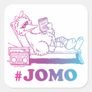 Big Bird   #JOMO Vierkante Sticker
