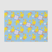 Big Bird Party Chevron Pattern Tissuepapier (Voorkant)