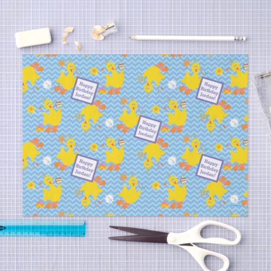 Big Bird Party Chevron Pattern Tissuepapier (Craft)
