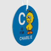 Big Bird | Persoonlijke naam met foto Ornament (voorkant)