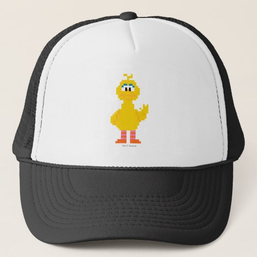 Big Bird Pixel Art Trucker Pet (Voorkant)