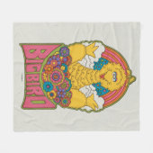 Big Bird | Psychedelic Fleece Deken (Voorkant (Horizontaal))